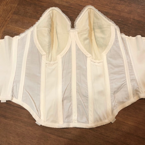 Vtg. 50’s Confidential by Formfit Longline White Strapless Bra/ - NOS 34C - Picture 5 of 14